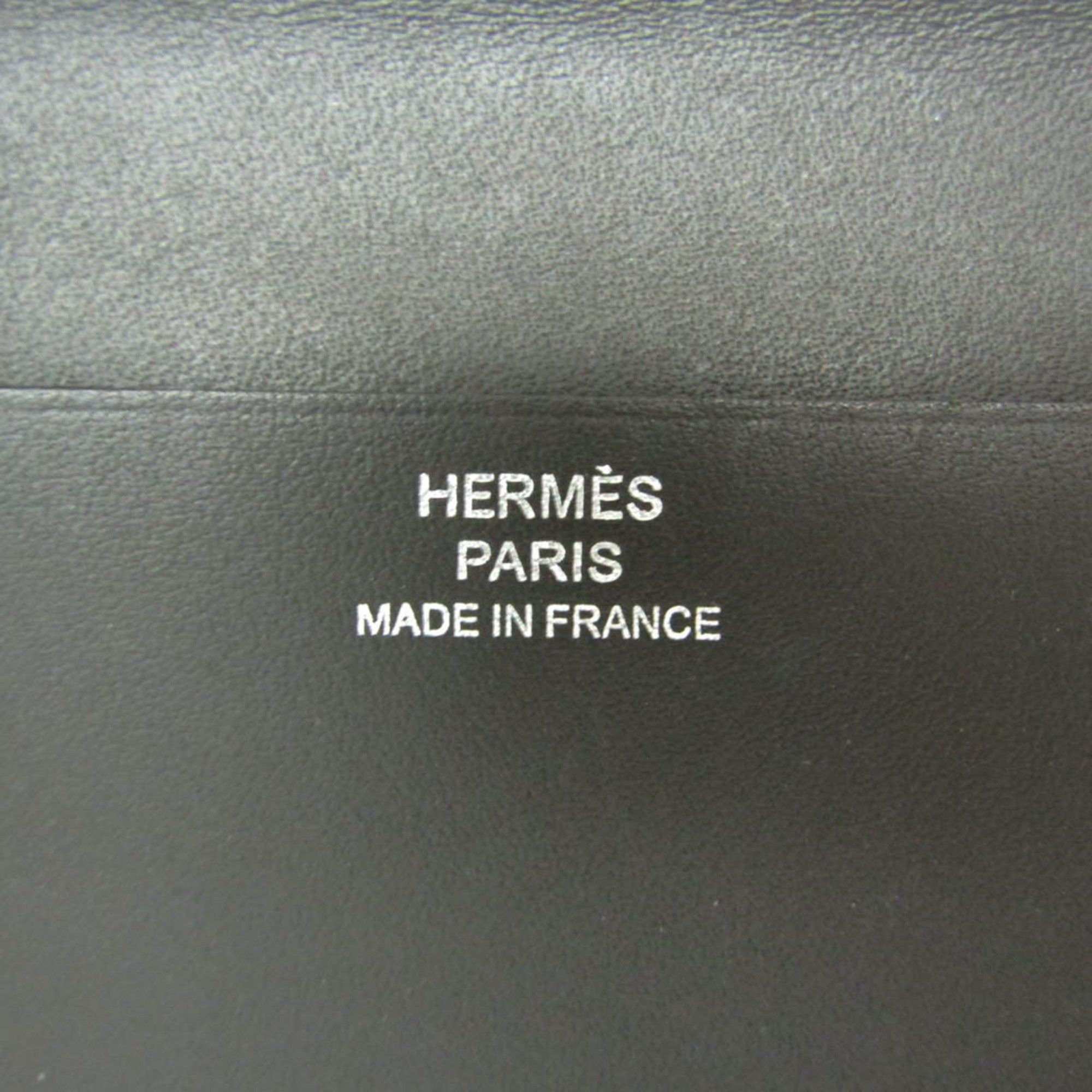 Hermes Hermes Manhattan Leather Card Case Black,Yellow Size ONE SIZE - 10 Thumbnail