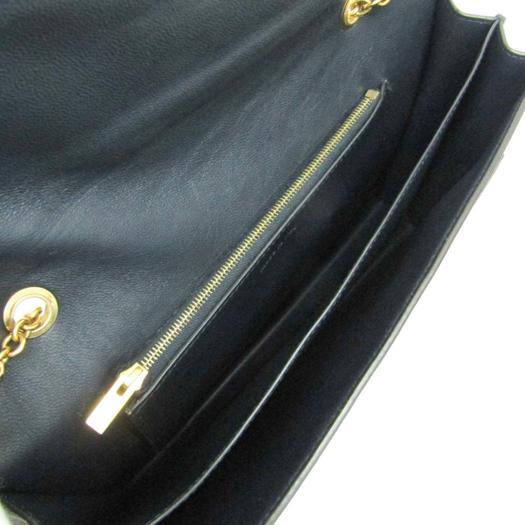 Celine Celine Chain Flap Bag 175383UNA.25FH Women's Leather Shoulder Bag Black,Gray,Red Color Size ONE SIZE - 3 Thumbnail