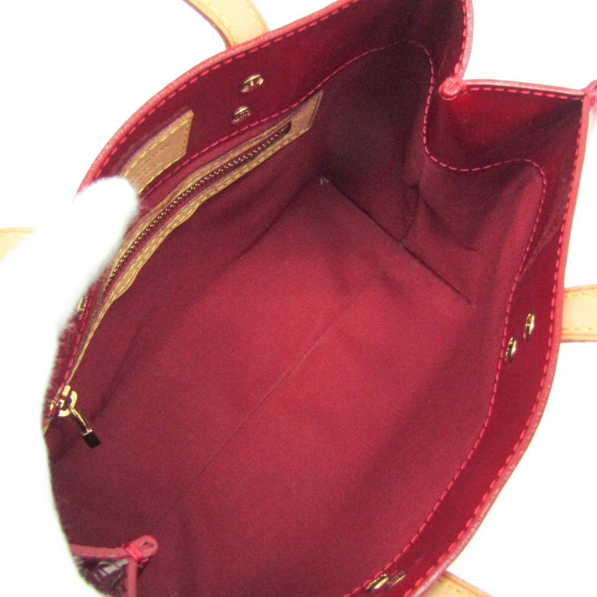 Louis Vuitton Louis Vuitton Monogram Vernis Reade PM M91990 Women's Handbag Pomme D'amour Size ONE SIZE - 4 Thumbnail