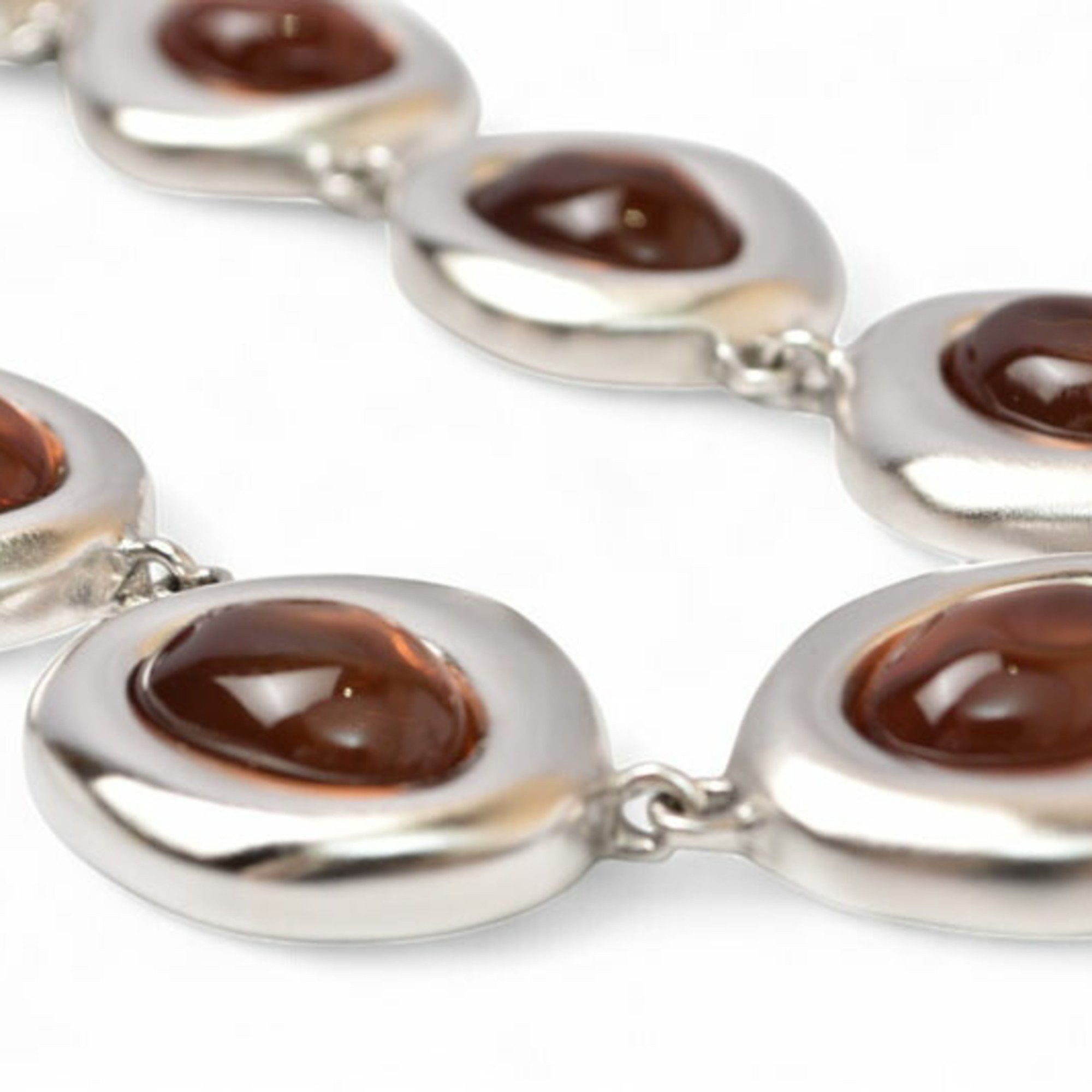 Givenchy Givenchy Necklace GIVENCHY Color Stone Silver Orange Size ONE SIZE - 4 Thumbnail