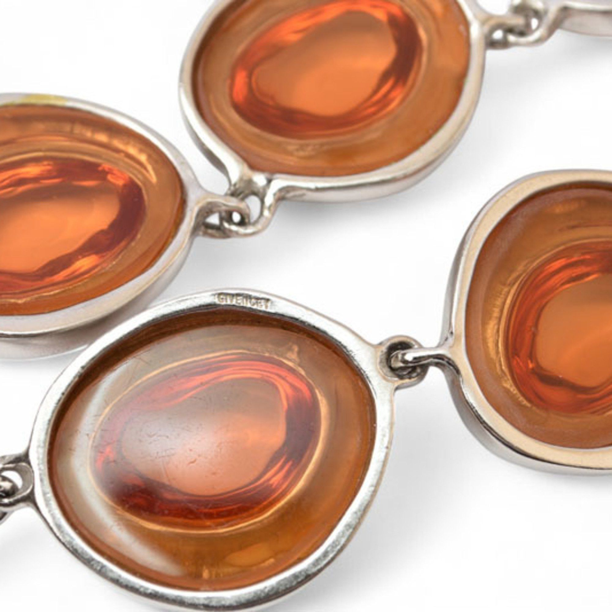 Givenchy Givenchy Necklace GIVENCHY Color Stone Silver Orange Size ONE SIZE - 5 Thumbnail