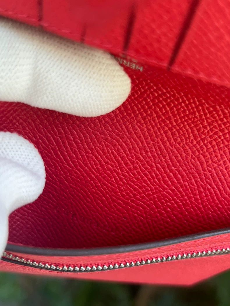 Hermes hermes bearn epsom red wallet Size ONE SIZE - 5 Thumbnail