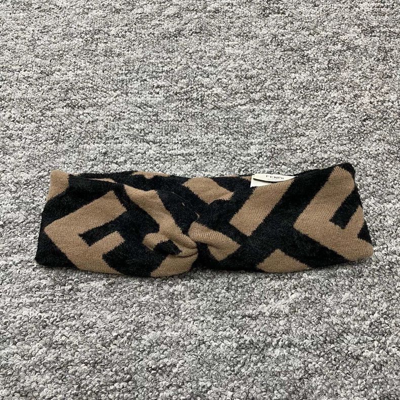 Fendi fendi black brown patterned headband Size ONE SIZE - 3 Thumbnail