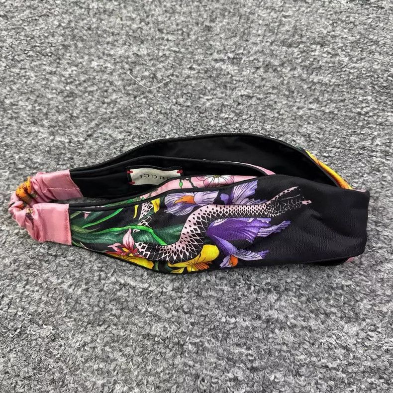 Gucci gucci floral silk hair band Size ONE SIZE - 4 Thumbnail