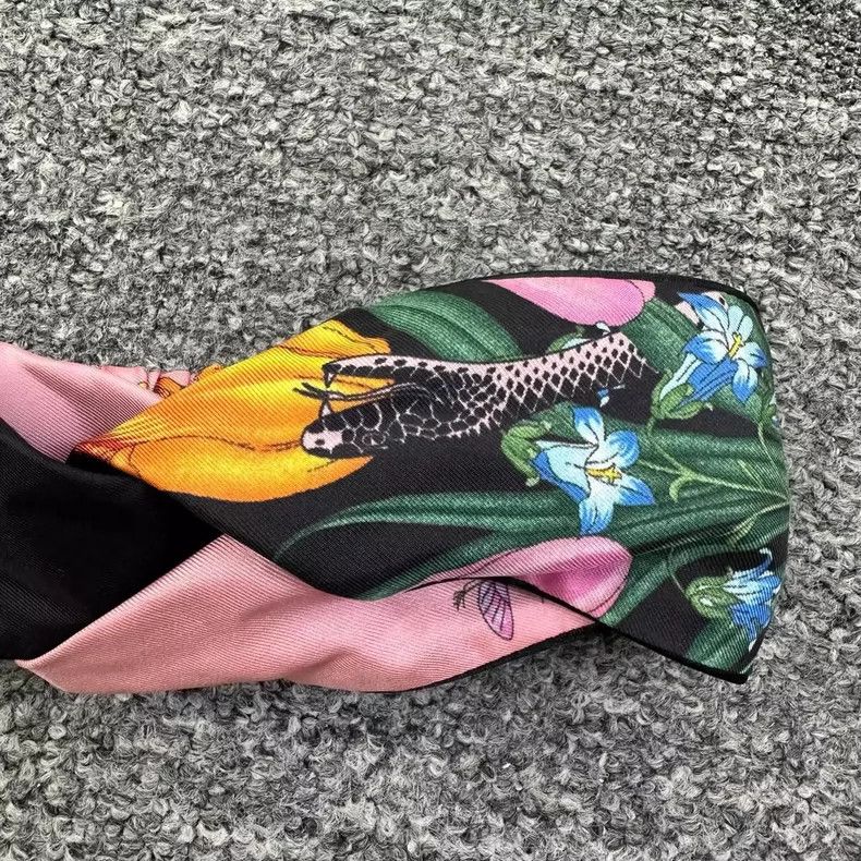 Gucci gucci floral silk hair band Size ONE SIZE - 3 Thumbnail