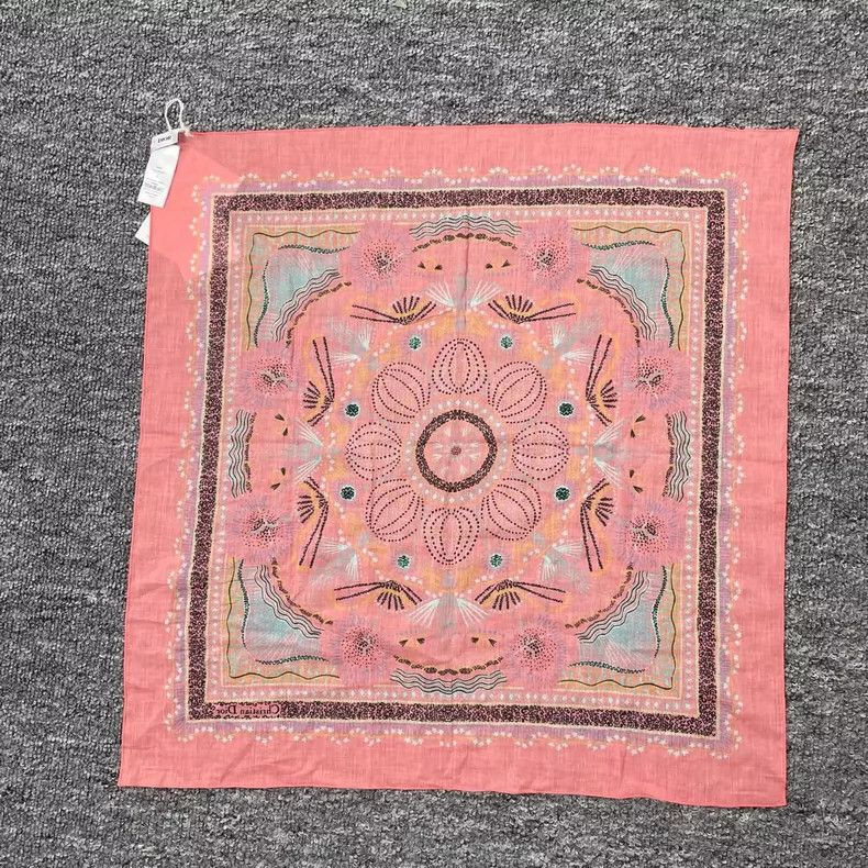 Dior dior patterned square scarf 55x55 Size ONE SIZE - 2 Thumbnail
