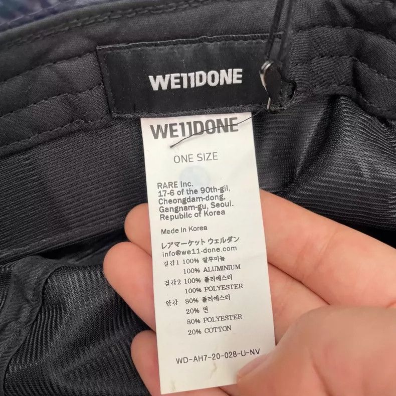 WE11DONE welldone laser shiny bucket hat Size ONE SIZE - 4 Thumbnail