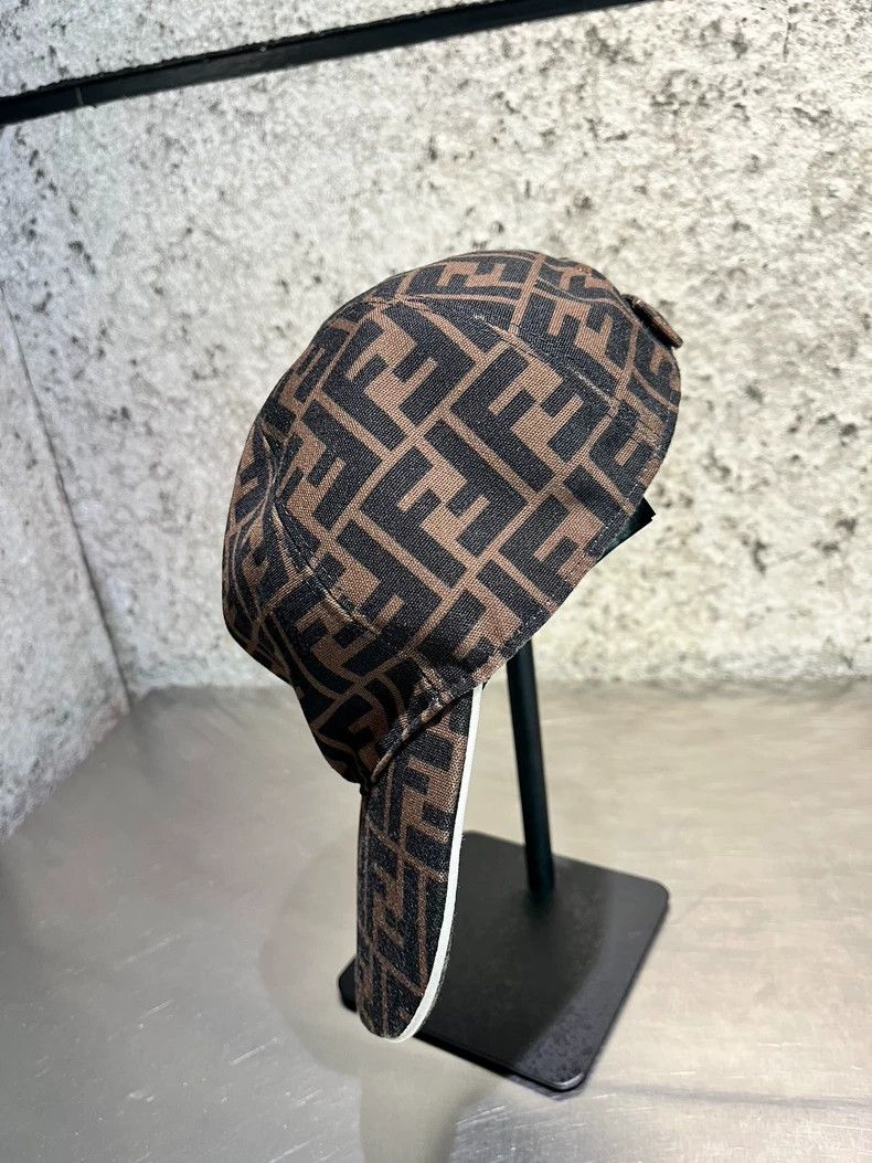 Fendi Fendi brown logo dad hat Size ONE SIZE - 3 Thumbnail