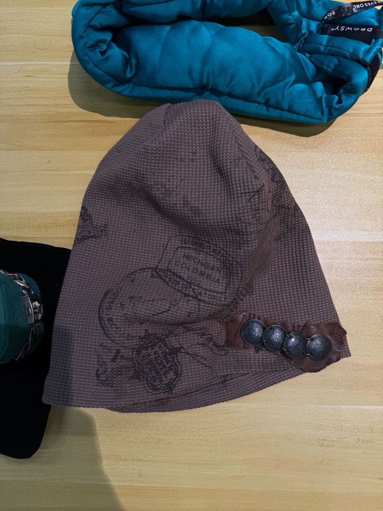 14th Addiction 14th addiction brown beanie hat Size ONE SIZE - 8 Thumbnail