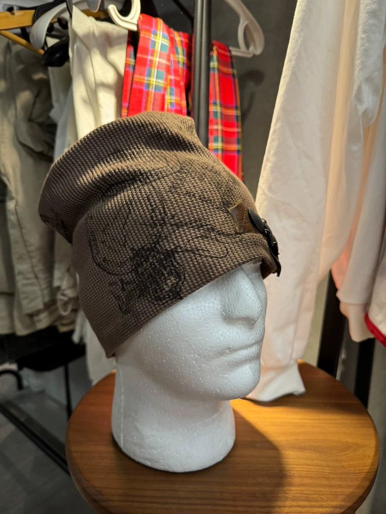 14th Addiction 14th addiction brown beanie hat Size ONE SIZE - 3 Thumbnail