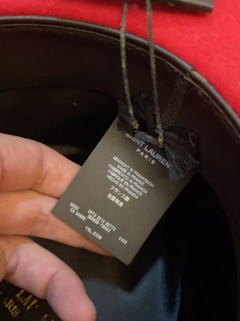 Saint Laurent Paris saint laurent red runway hat Size ONE SIZE - 4 Thumbnail
