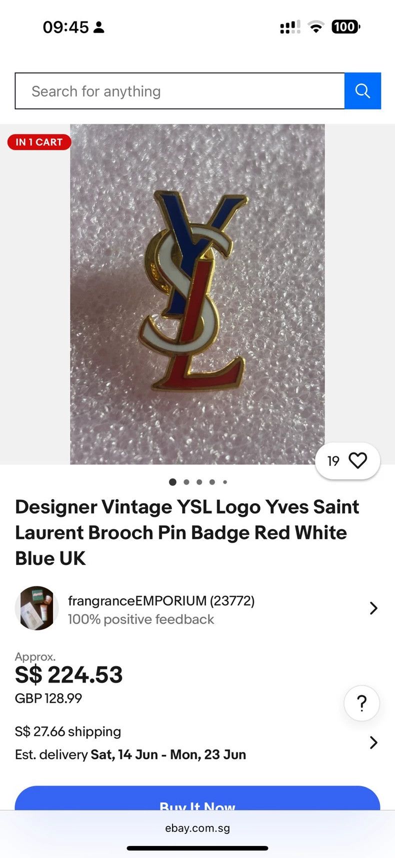 Yves Saint Laurent vintage ysl saint laurent brooches Size ONE SIZE - 5 Thumbnail