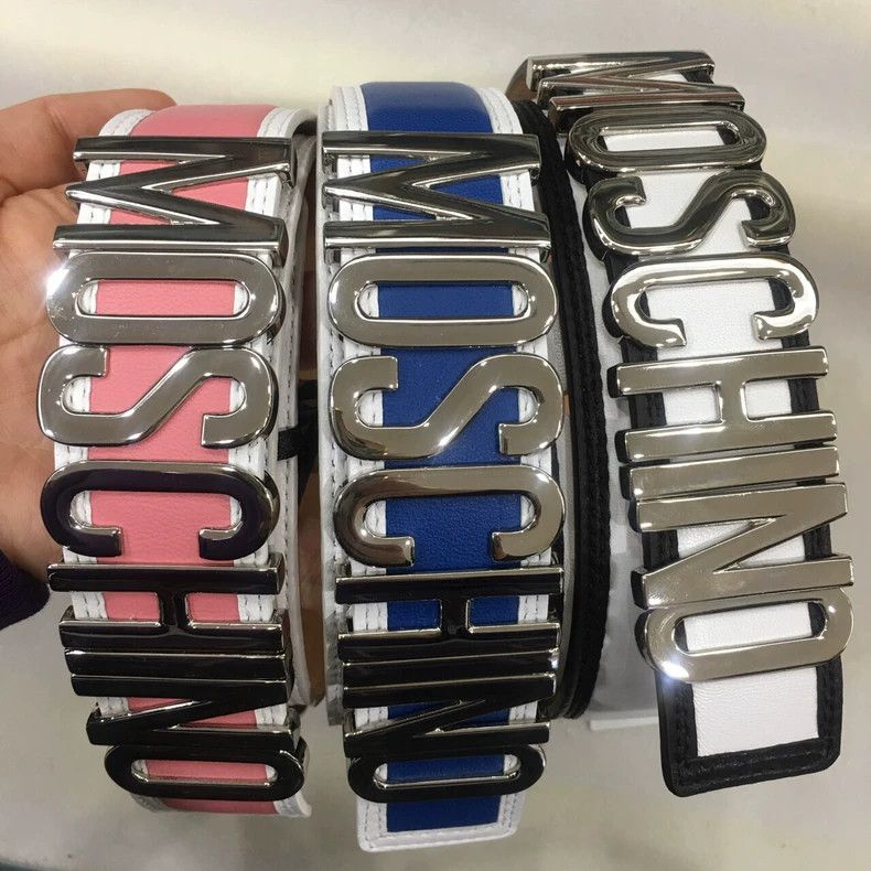 Moschino Moschino logo belts in multi colors Size ONE SIZE - 3 Thumbnail