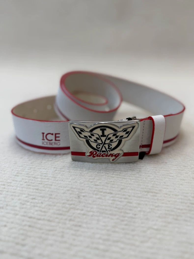 Iceberg ICEBERG men's white belt 95cm Size ONE SIZE - 2 Thumbnail