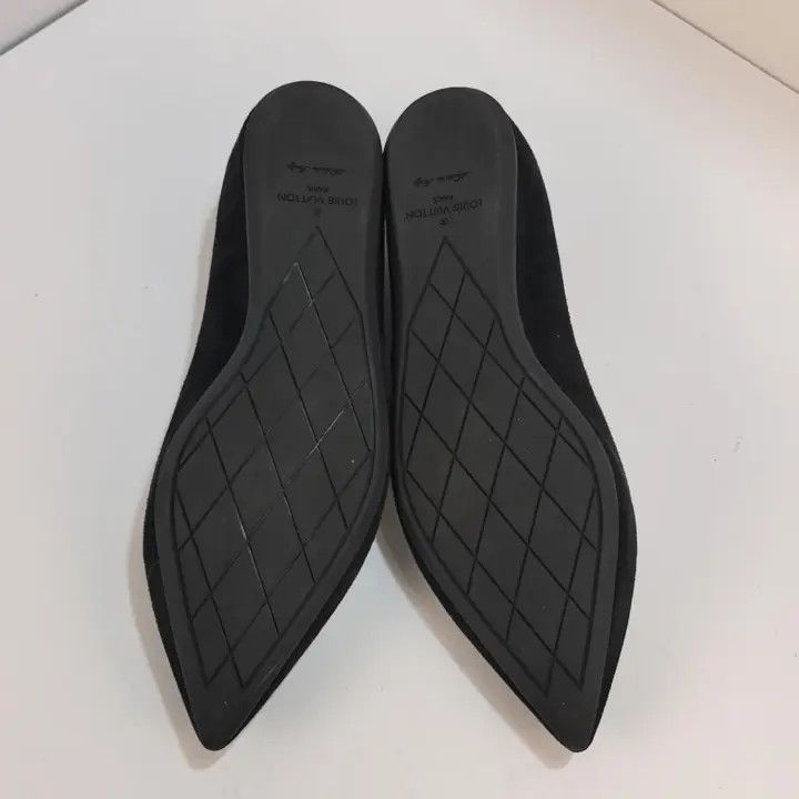 Louis Vuitton Louis Vuitton Classic Black Pointed Flat Shoes 0079 Size US 5 / IT 35 - 7 Thumbnail