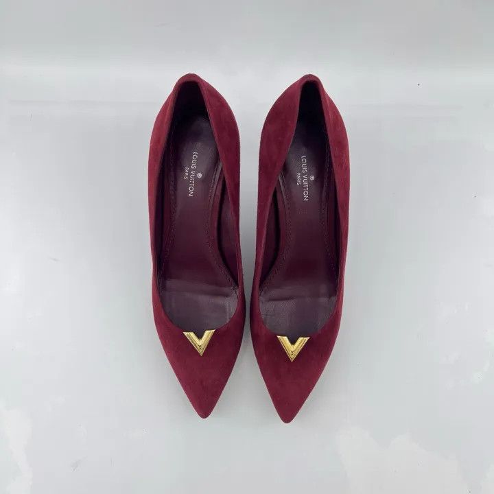 Louis Vuitton Louis Vuitton Red Pointed Toe Heels 0079 Size US 6 / IT 36 - 2 Thumbnail