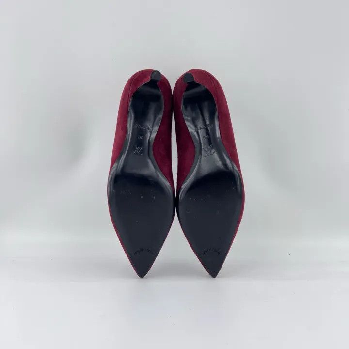 Louis Vuitton Louis Vuitton Red Pointed Toe Heels 0079 Size US 6 / IT 36 - 4 Thumbnail