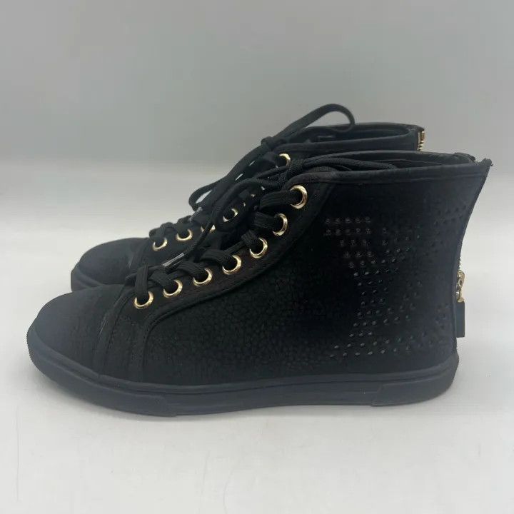 Louis Vuitton Louis Vuitton Black Casual Lace-Up Sneakers 0079 Size US 5 / IT 35 - 3 Thumbnail