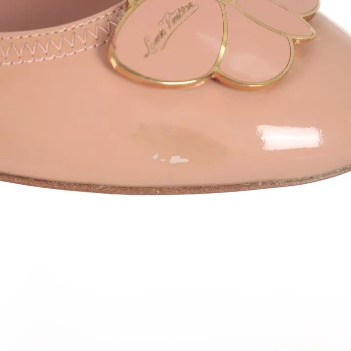 Louis Vuitton Louis Vuitton Pink Patent Leather Butterfly Flats 0079 Size US 6 / IT 36 - 11 Thumbnail