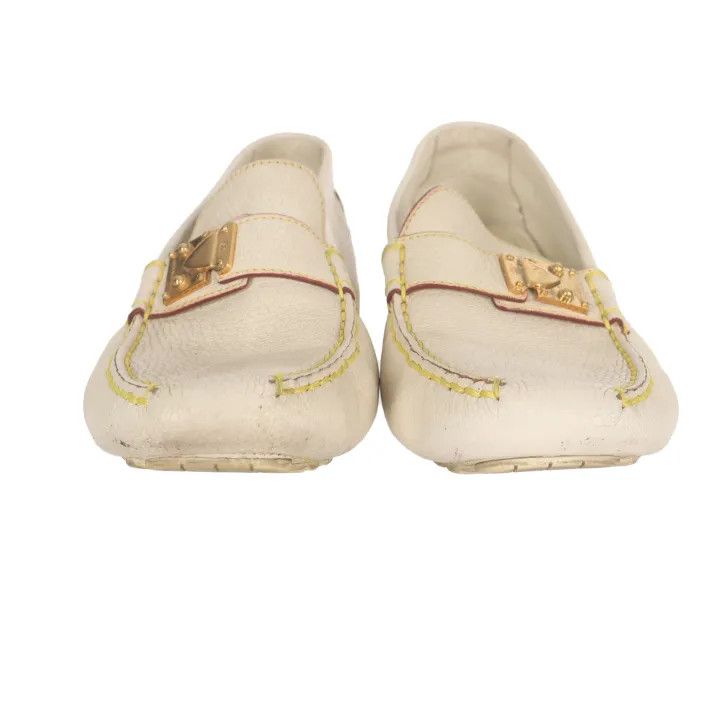 Louis Vuitton Louis Vuitton Casual Goat Leather Slip-On Shoes 0079 Size US 5 / IT 35 - 2 Thumbnail