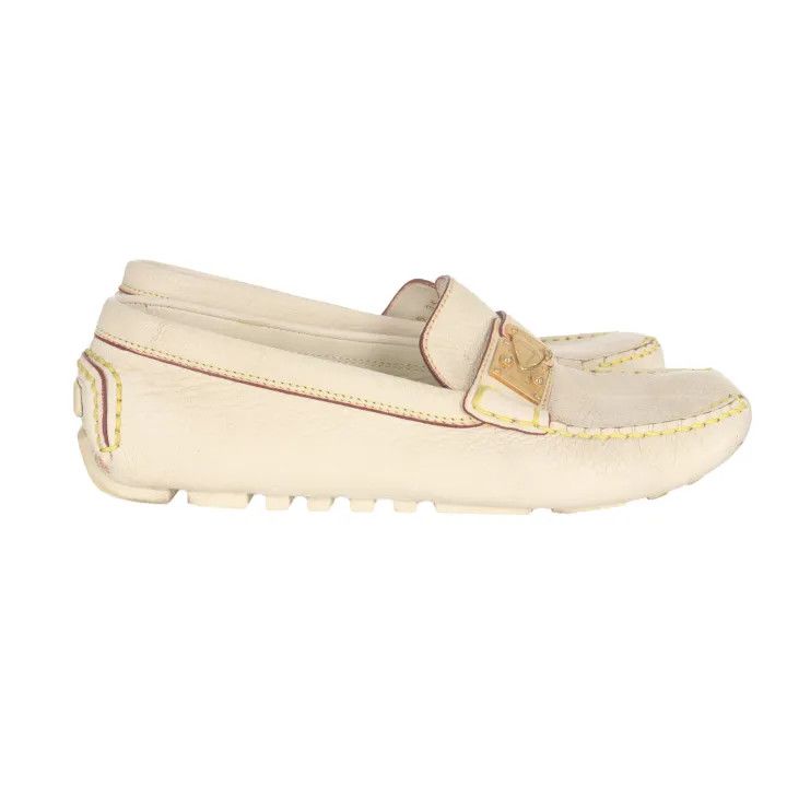 Louis Vuitton Louis Vuitton Casual Goat Leather Slip-On Shoes 0079 Size US 5 / IT 35 - 3 Thumbnail