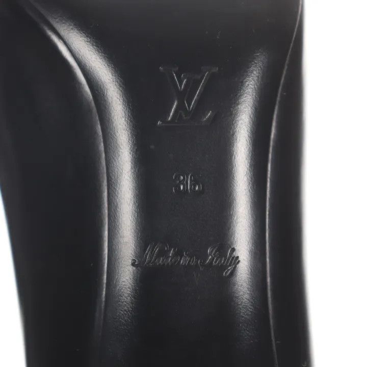Louis Vuitton Louis Vuitton Black Leather Pointed High Heels 0079 Size US 6 / IT 36 - 7 Thumbnail