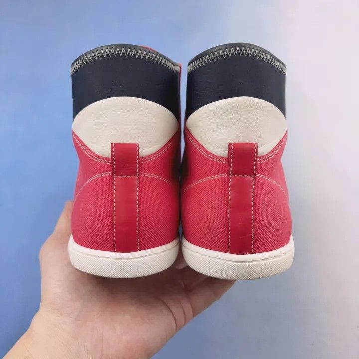 Louis Vuitton Louis Vuitton Canvas High-Top Sneakers in Pink 0079 Size US 9 / IT 39 - 3 Thumbnail