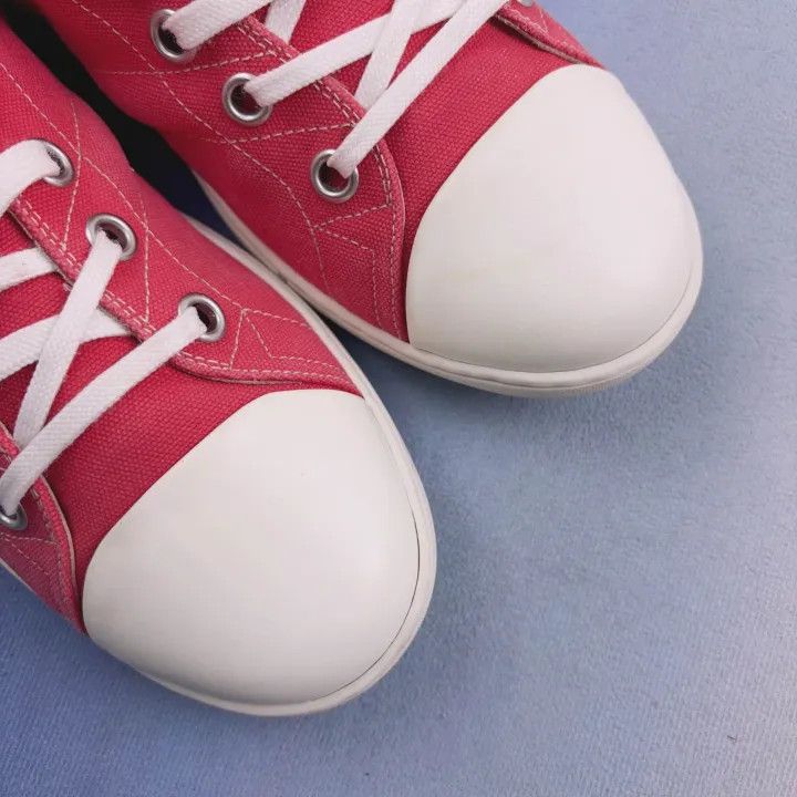 Louis Vuitton Louis Vuitton Canvas High-Top Sneakers in Pink 0079 Size US 9 / IT 39 - 8 Thumbnail
