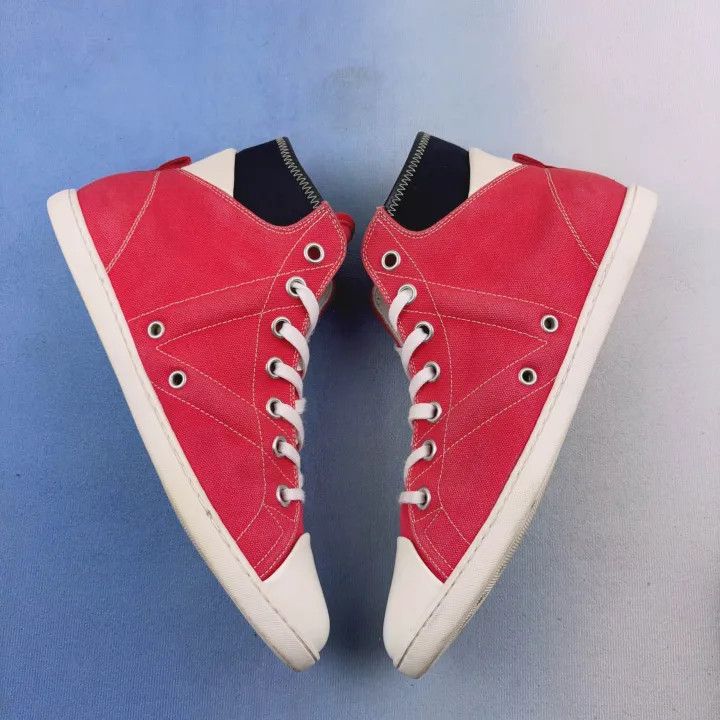 Louis Vuitton Louis Vuitton Canvas High-Top Sneakers in Pink 0079 Size US 9 / IT 39 - 7 Thumbnail