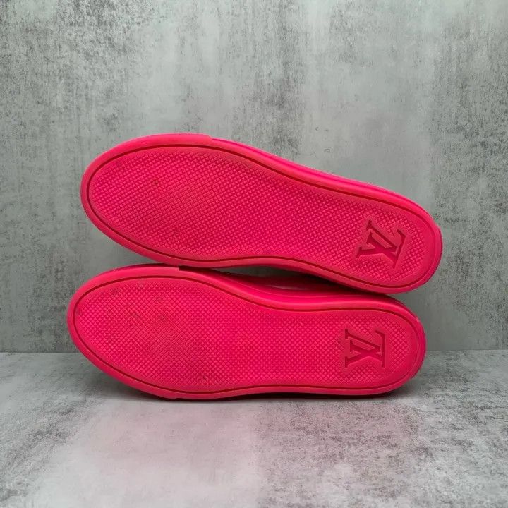 Louis Vuitton Louis Vuitton Pink and White Stellar Sneakers 0079 Size US 5 / IT 35 - 7 Thumbnail