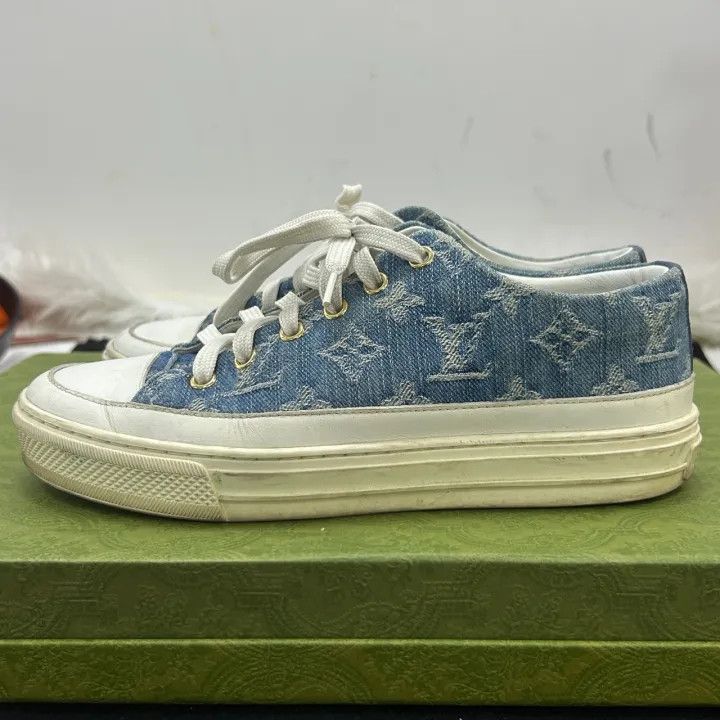 Louis Vuitton Louis Vuitton Denim Fashion Sneakers for Women 0079 Size US 6 / IT 36 - 4 Thumbnail