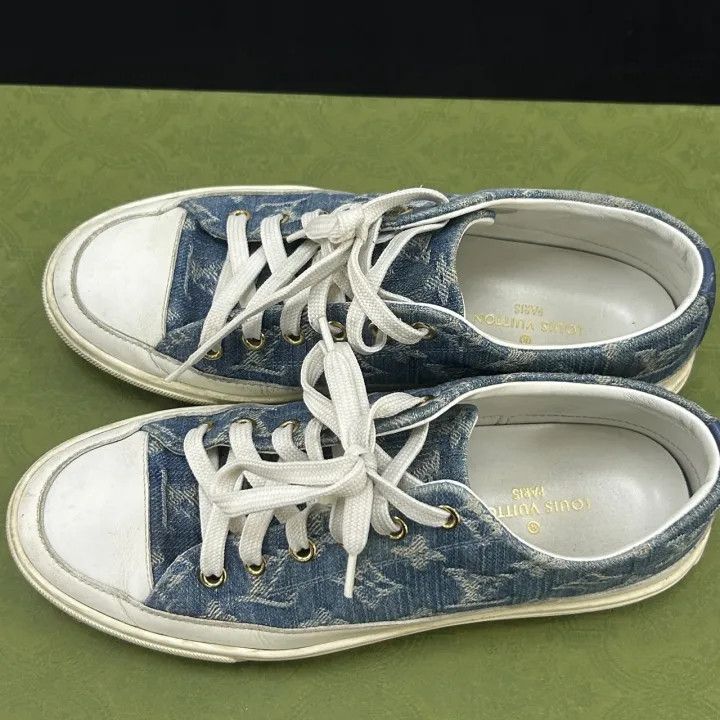 Louis Vuitton Louis Vuitton Denim Fashion Sneakers for Women 0079 Size US 6 / IT 36 - 3 Thumbnail