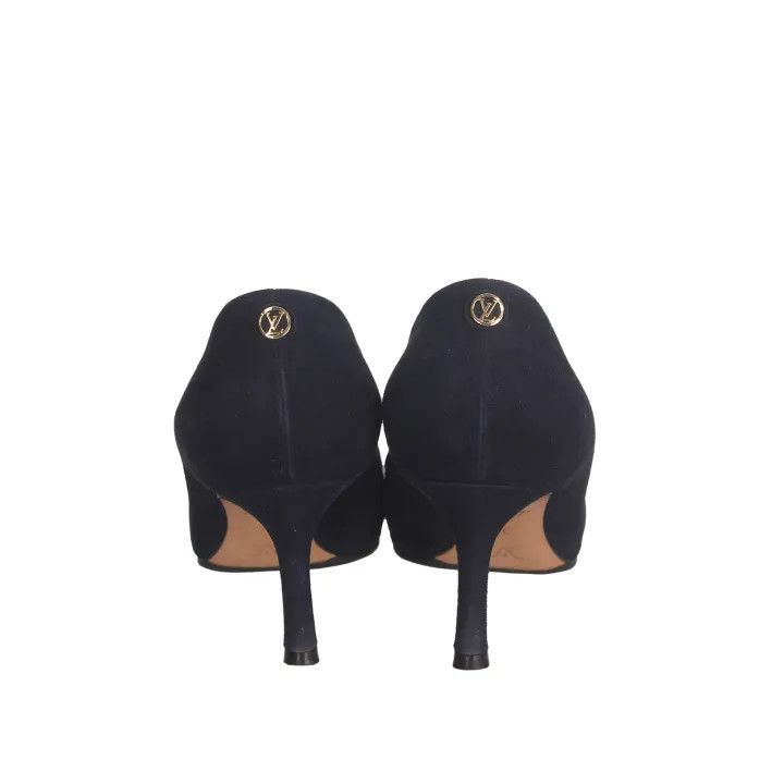 Louis Vuitton Louis Vuitton Black Suede Pointed Heels 0079 Size US 6 / IT 36 - 4 Thumbnail
