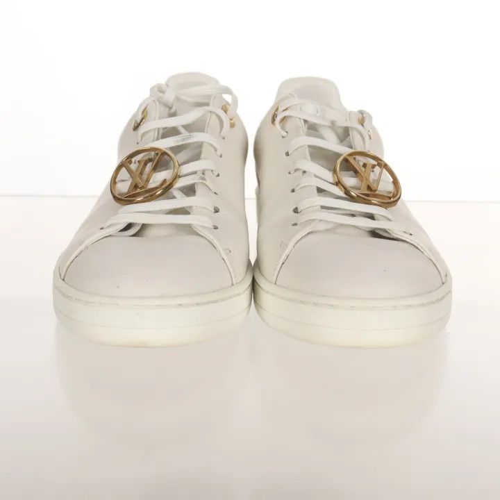 Louis Vuitton Louis Vuitton Frontrow White Leather Low-Top Sneakers 0079 Size US 6 / IT 36 - 2 Thumbnail