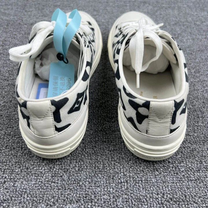 Louis Vuitton Louis Vuitton Stellar Logo Floral Low-top Sneakers 0079 Size US 6 / IT 36 - 3 Thumbnail