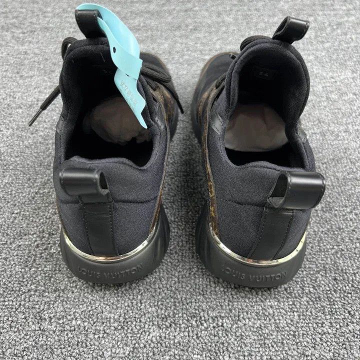 Louis Vuitton Louis Vuitton Aftergame Monogram Black Sneakers 0079 Size US 6 / IT 36 - 3 Thumbnail