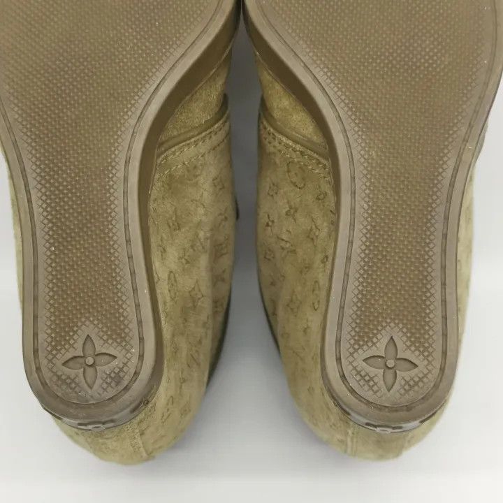 Louis Vuitton Louis Vuitton Suede Wedge Sneakers in Earth Yellow 0079 Size US 5 / IT 35 - 6 Thumbnail