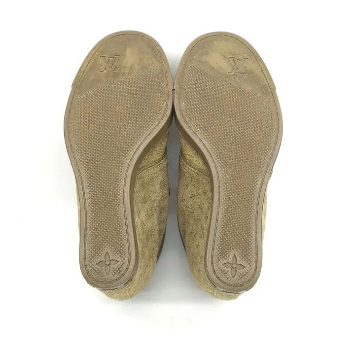 Louis Vuitton Louis Vuitton Suede Wedge Sneakers in Earth Yellow 0079 Size US 5 / IT 35 - 4 Thumbnail
