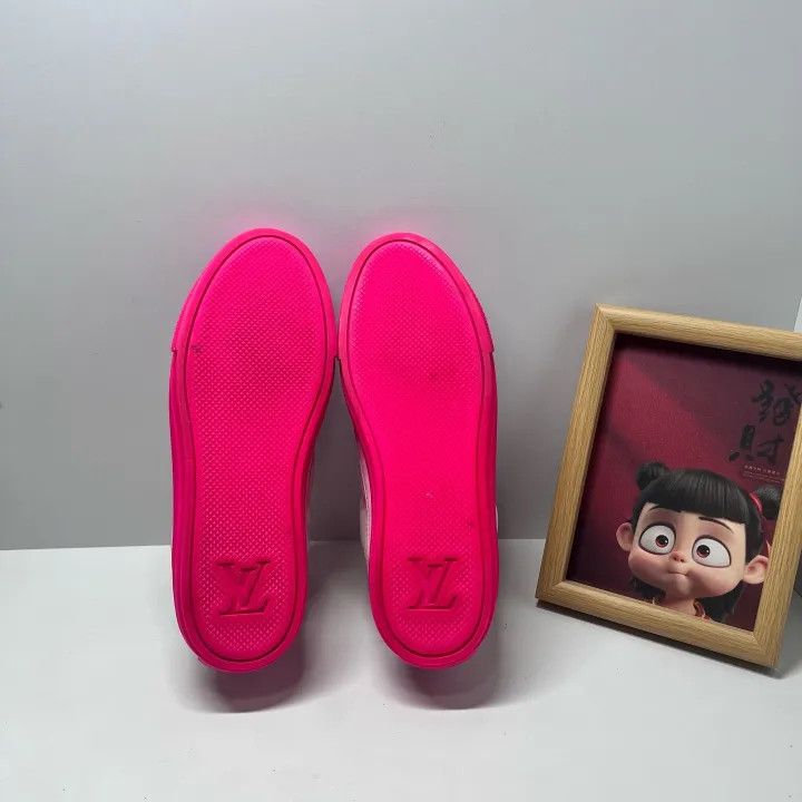 Louis Vuitton Louis Vuitton Stellar Pink White Casual Sneakers 0079 Size US 6 / IT 36 - 5 Thumbnail