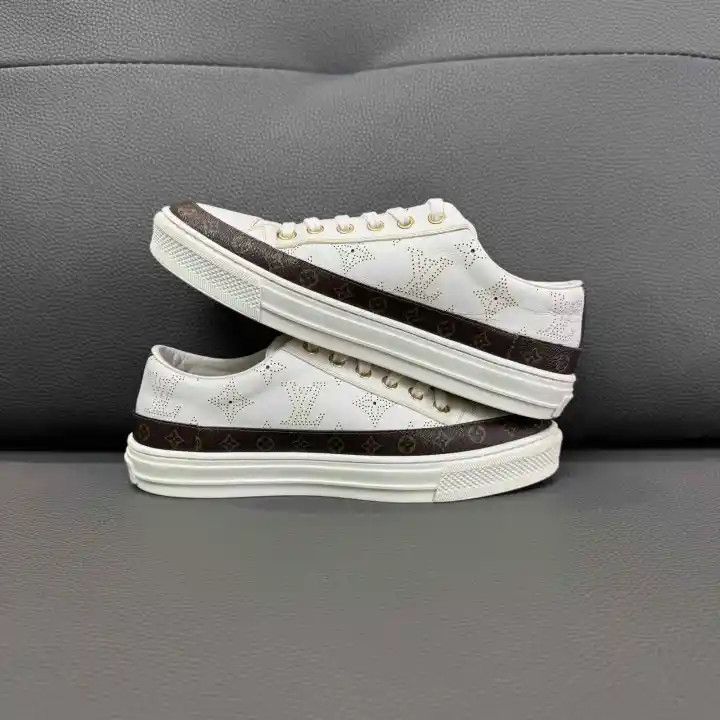 Louis Vuitton Louis Vuitton Stellar White Leather Sneakers 0079 Size US 6 / IT 36 - 6 Thumbnail