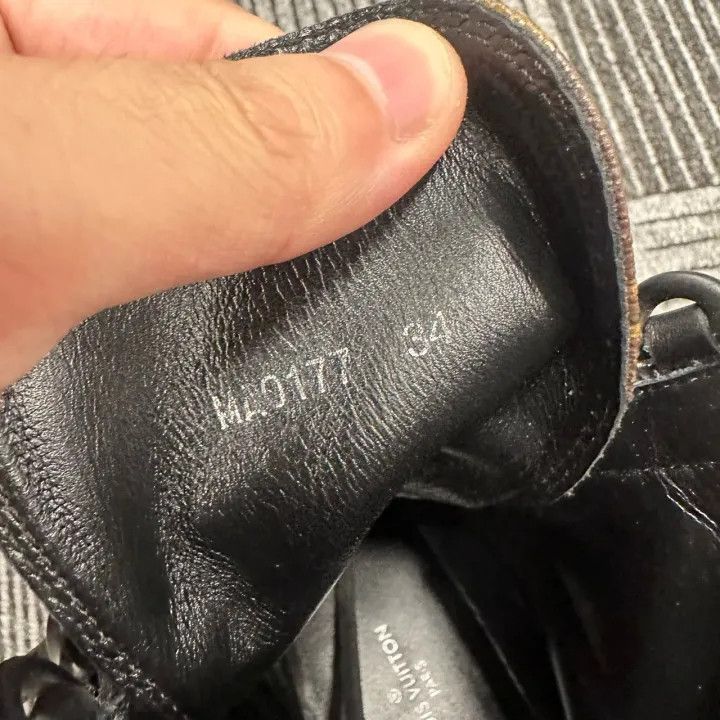 Louis Vuitton Louis Vuitton High-Top Black Brown Ankle Boots 0079 Size US 4 / IT 34 - 9 Thumbnail