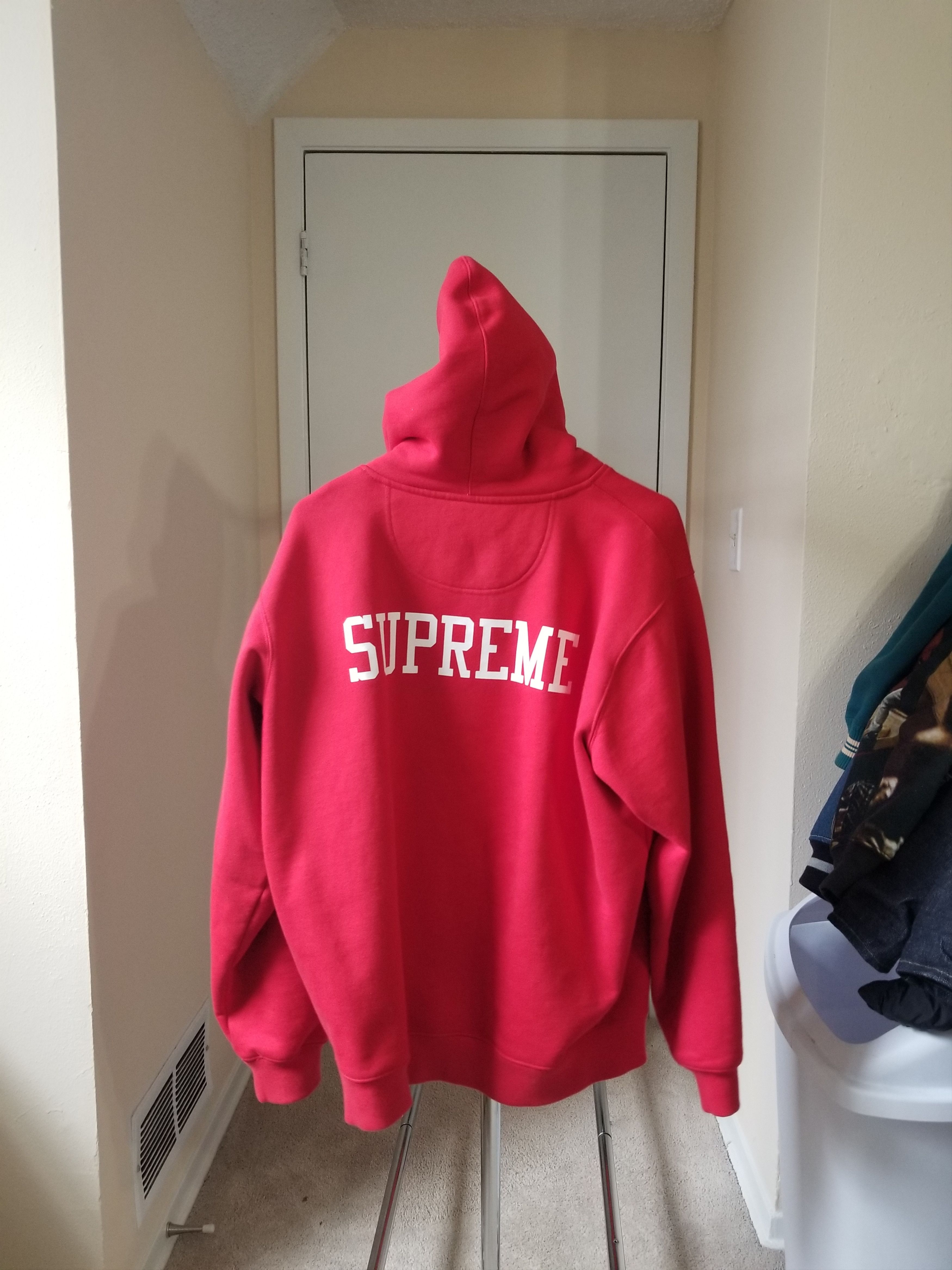 Champion Supreme Supreme x Champion Products Hoodie Red Grailed