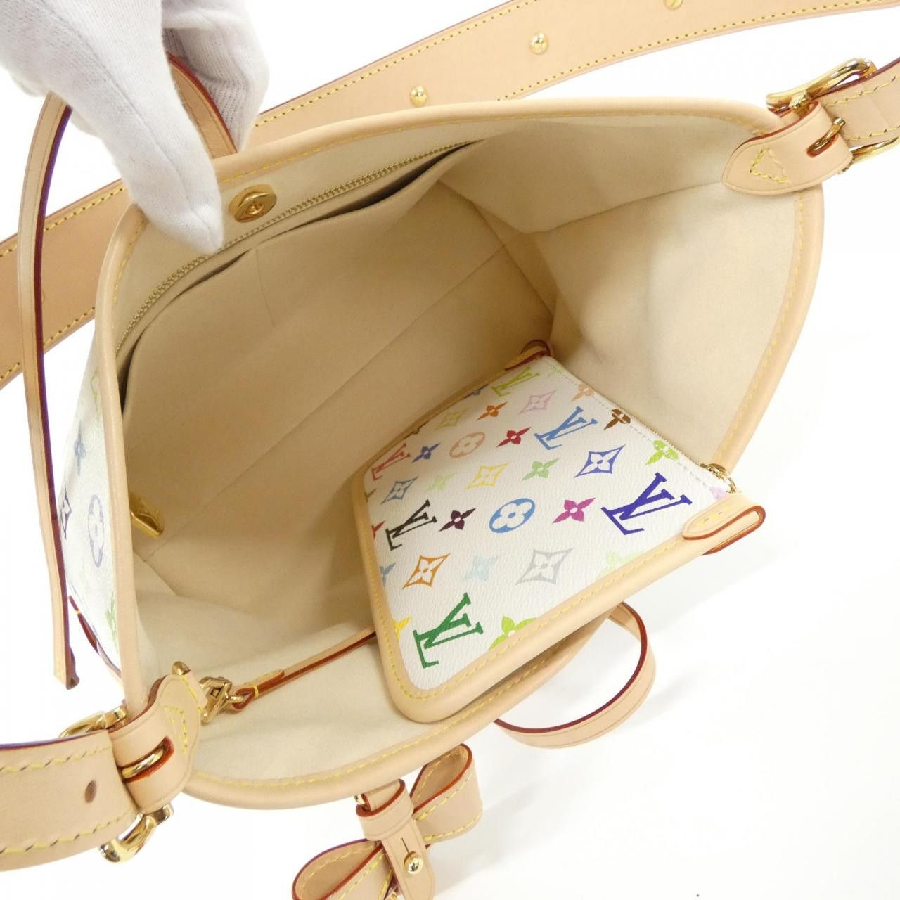 Louis Vuitton Louis Vuitton Louis Vuitton Multicolore Carryall Coated Canvas Shoulder Bag Canvas Shoulder Bag M13661 Size ONE SIZE - 7 Thumbnail