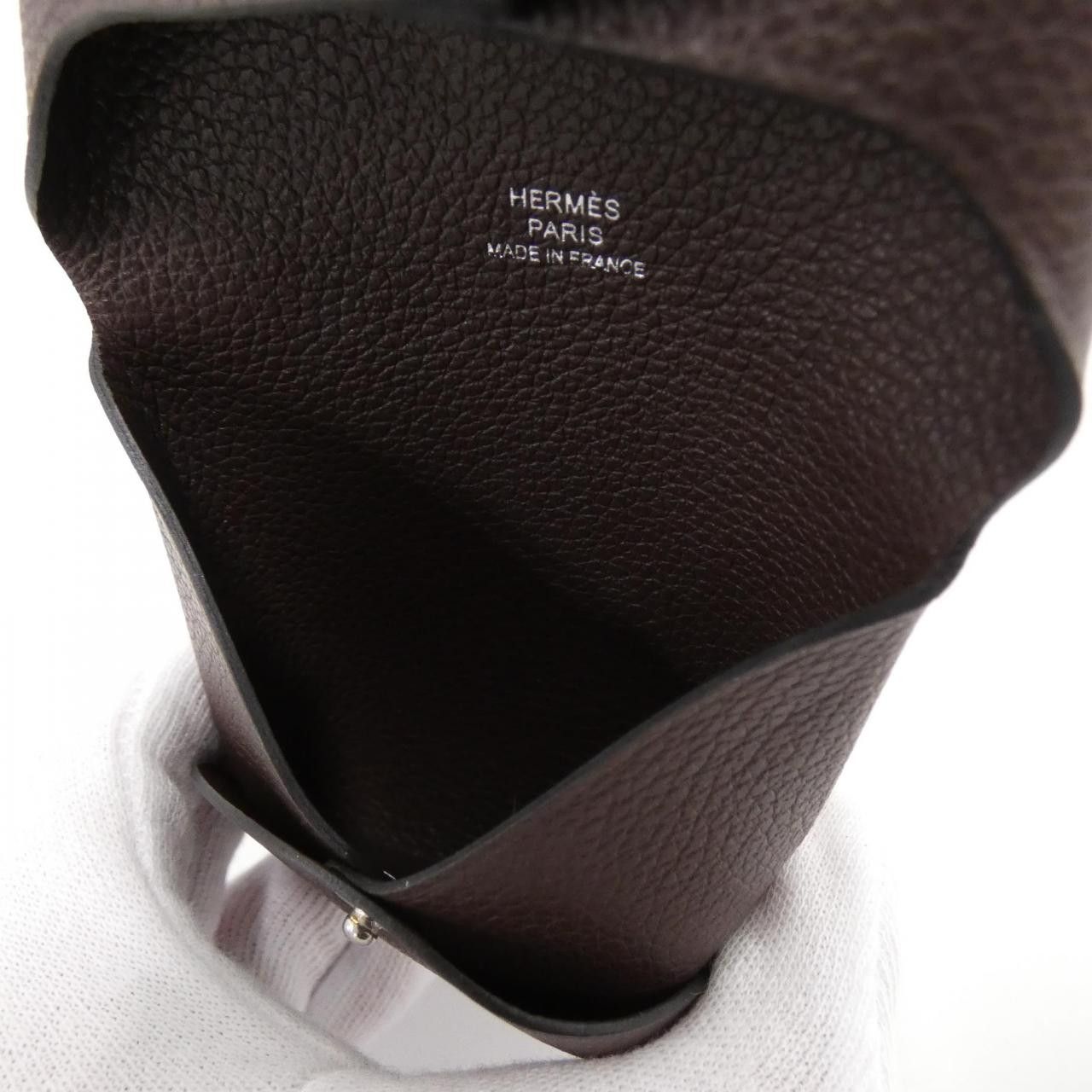 Hermes Hermes Hermes Bastia Evercolor Coin Case Leather Coin Case Stamp W Size ONE SIZE - 5 Thumbnail