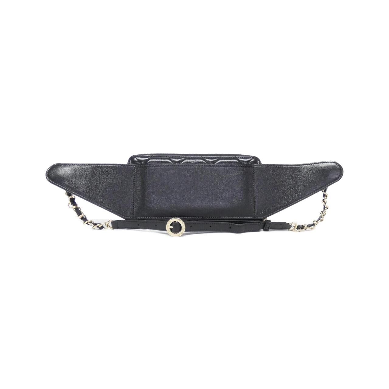 Chanel Chanel Chanel Belt Wallet Shiny Crumpled Lamb Wallet Leather Long Wallet Size ONE SIZE - 2 Thumbnail