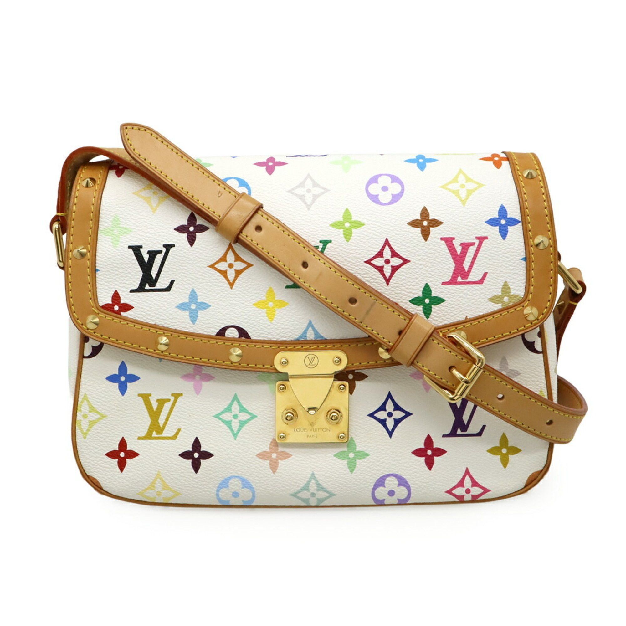 Louis Vuitton Louis Vuitton Monogram Multicolor Sologne Shoulder Bag Blanc White M92661 Size ONE SIZE - 2 Thumbnail
