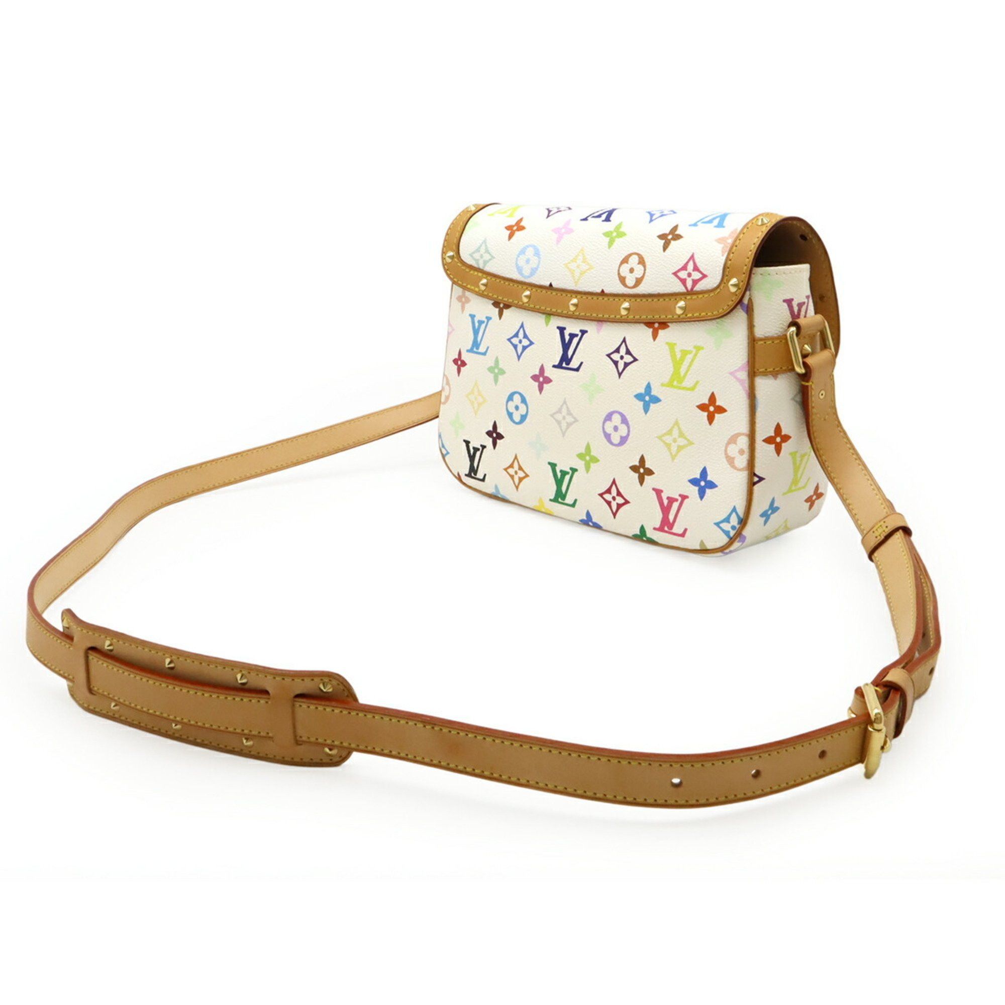 Louis Vuitton Louis Vuitton Monogram Multicolor Sologne Shoulder Bag Blanc White M92661 Size ONE SIZE - 3 Thumbnail