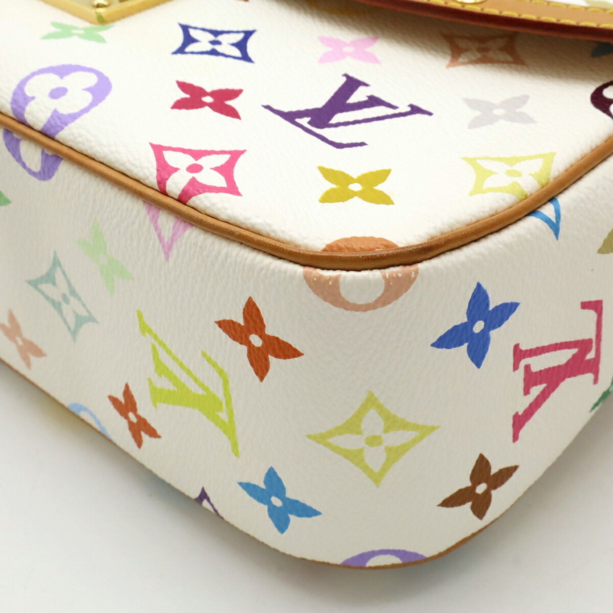 Louis Vuitton Louis Vuitton Monogram Multicolor Sologne Shoulder Bag Blanc White M92661 Size ONE SIZE - 4 Thumbnail