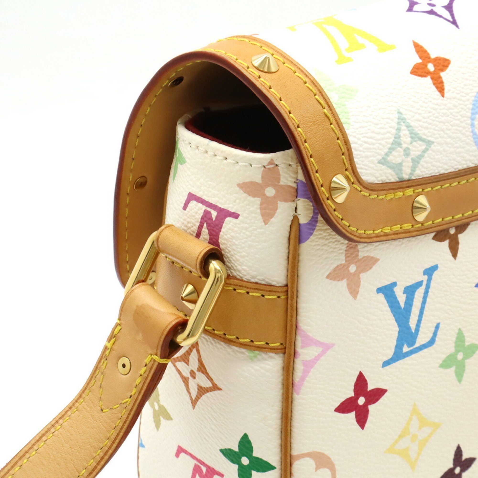 Louis Vuitton Louis Vuitton Monogram Multicolor Sologne Shoulder Bag Blanc White M92661 Size ONE SIZE - 5 Thumbnail
