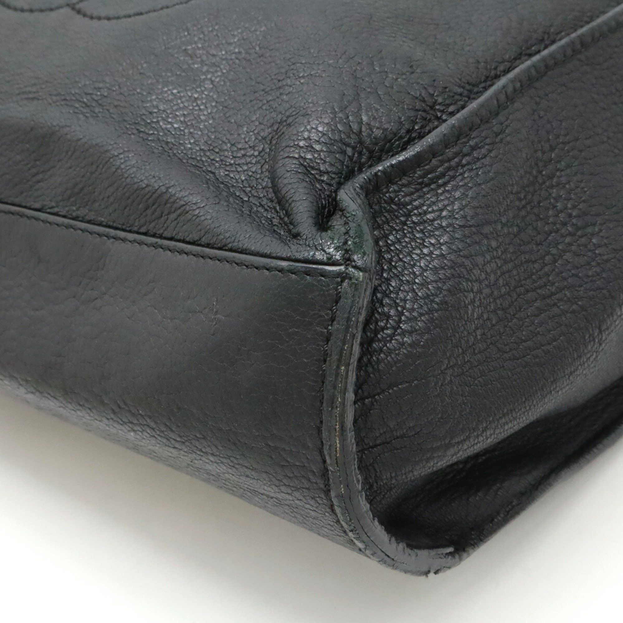 Chanel CHANEL Coco Mark Tote Bag Shoulder Leather Black Size ONE SIZE - 4 Thumbnail